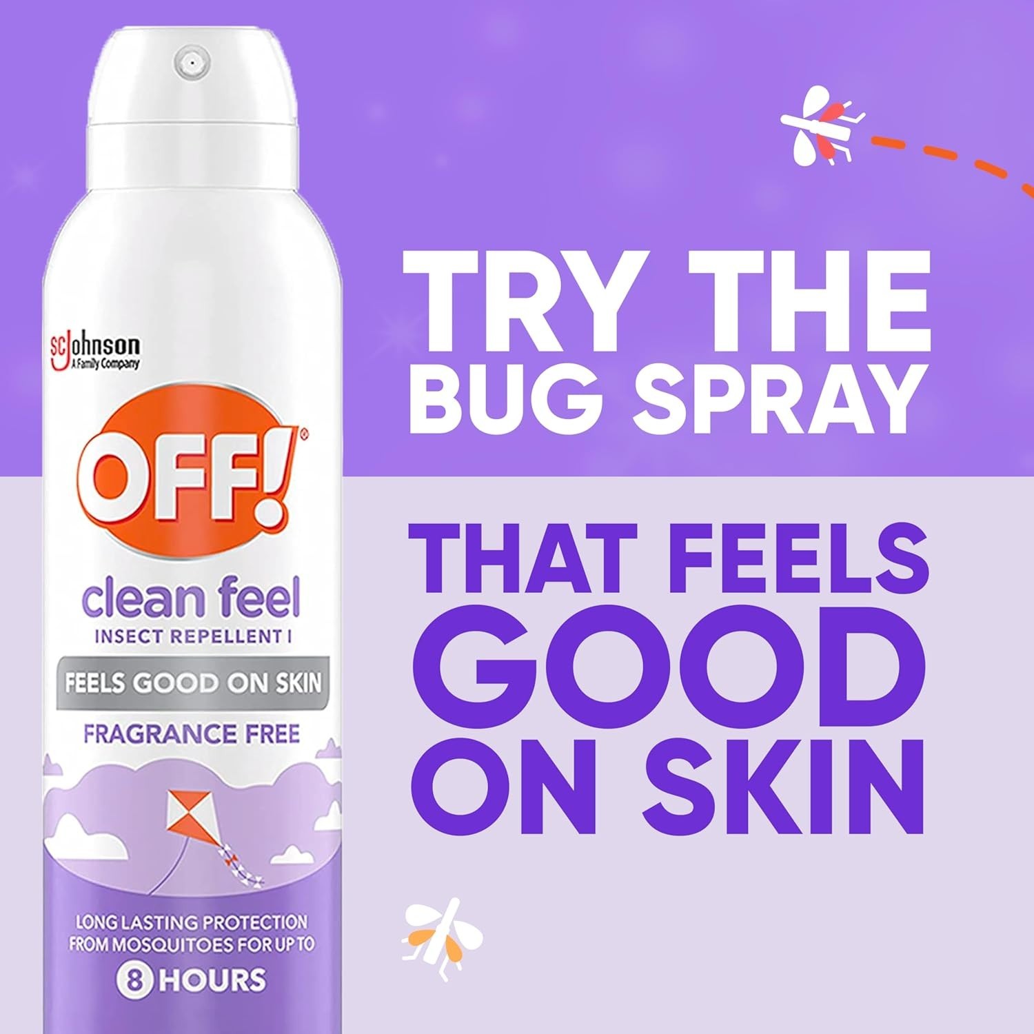 OFF! Clean Feel Insect Repellent Spray 20% Picaridin 5oz Long Lasting