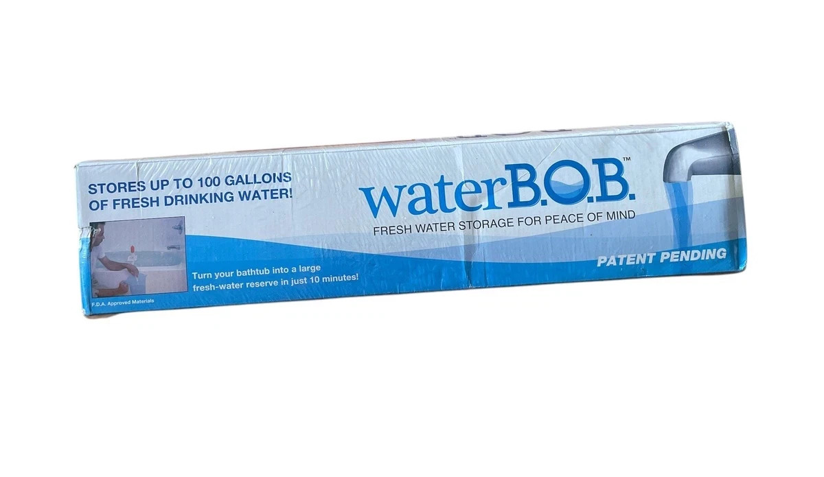 NEW WaterBOB Emergency Survival Bathtub 100 Gal BPA Free Drinking Water Filter