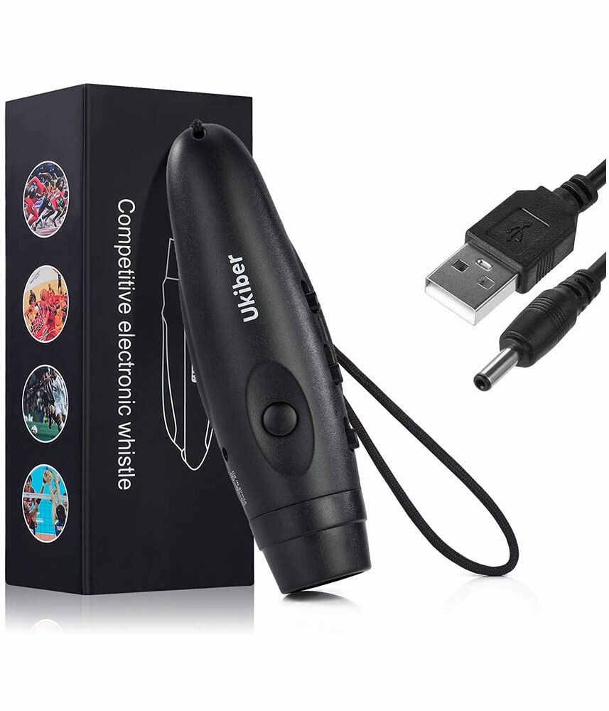Ukiber 3-Tone Electronic Whistle – USB Rechargeable with emergency flashlight