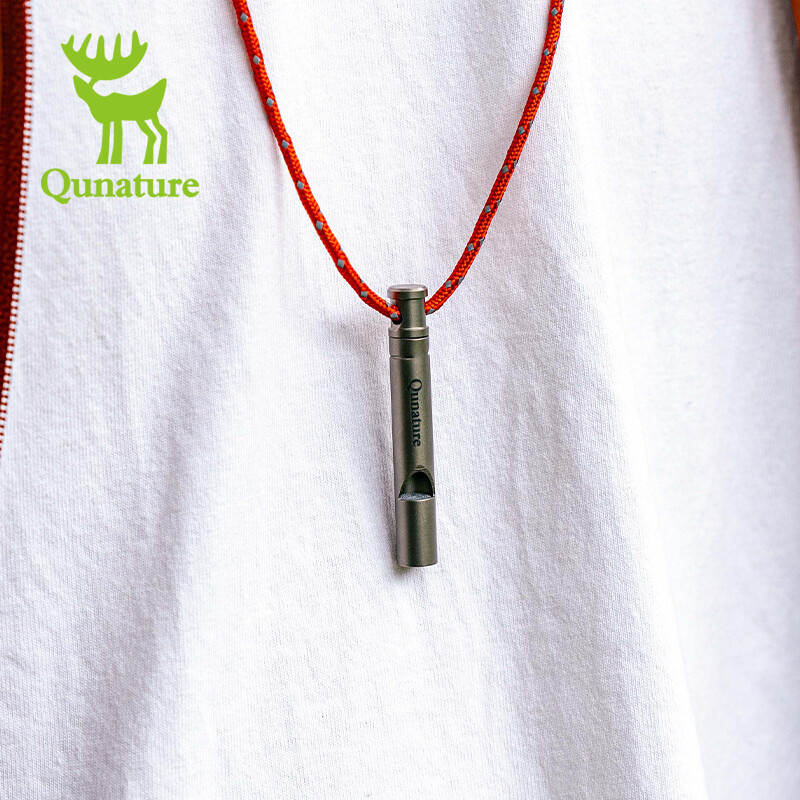 Qunature Emergency Whistle Titanium Signal Whistle Loud 120 dB Safety Survival