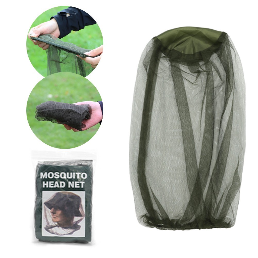 Mosquito Netting Head Face Mesh Cover Anti Bug Fly Insect Shield Outdoor Fishing