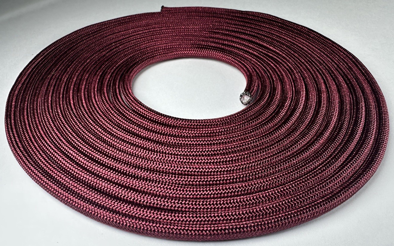 550 Paracord 10 FT – Burgundy Nylon Paracord – CordMethod