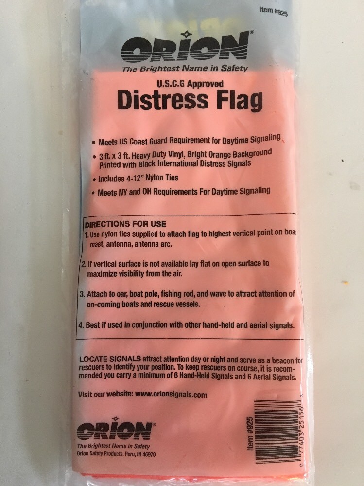 Orion Distress Sos Flag-NEW-SHIPS N 24 HOURS