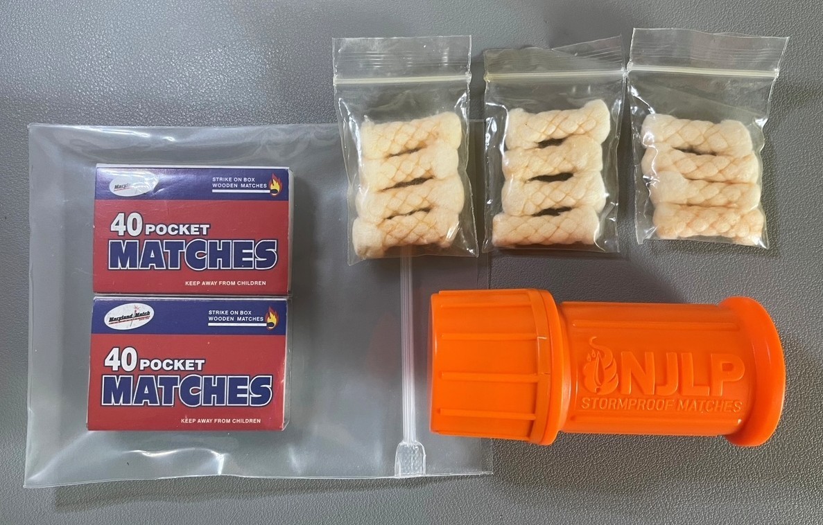 Fire Starting Kit Emergency Survival Matches Magnesium Exotac Lighter Sleeve