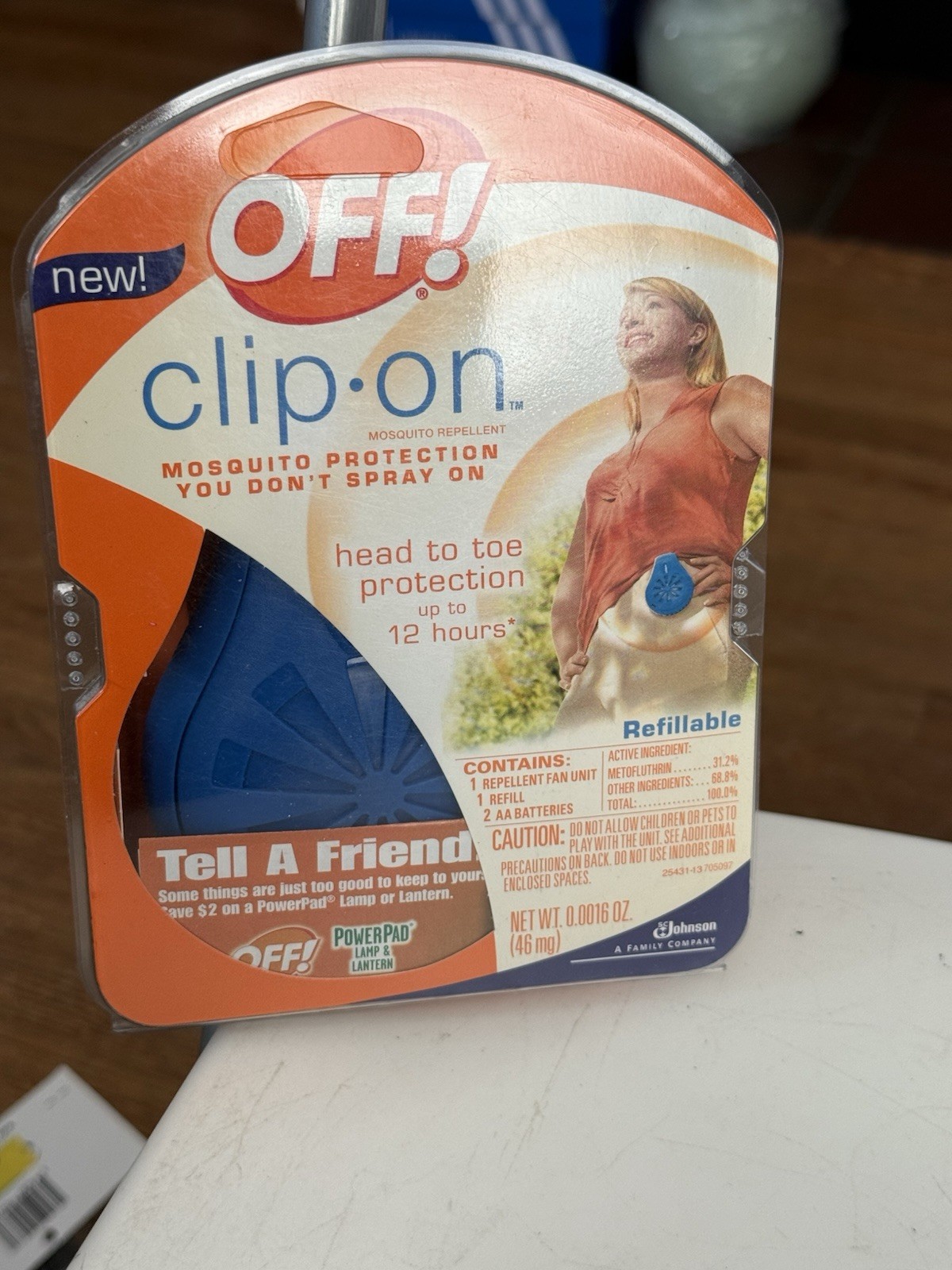Off! Clip On Mosquito Fan Circulated Repellent 1 Unit , New Sealed