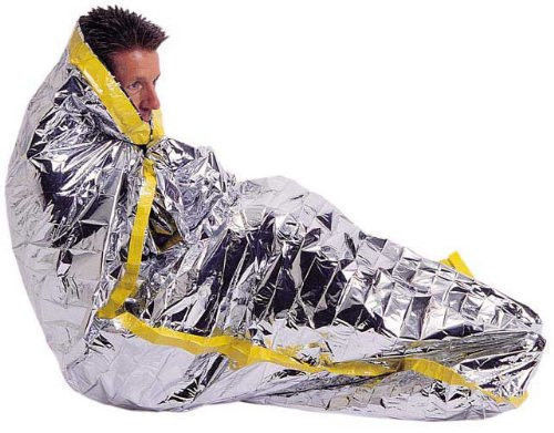 2 PACK OF CAMPING EMERGENCY SLEEPING BAG 36″ X 84″- WATERPROOF MYLAR EMERGENCY