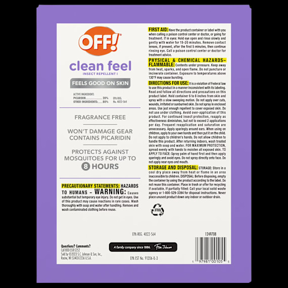 2-Pack: Off Clean Feel (9oz)