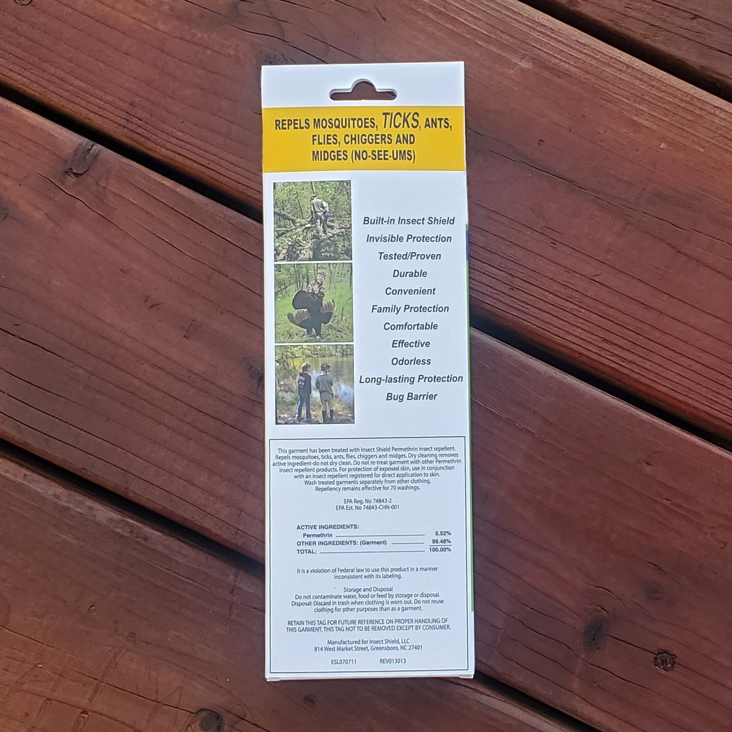 SickTick Tick and Chigger Repellent Waist Band with InsectShield Technology