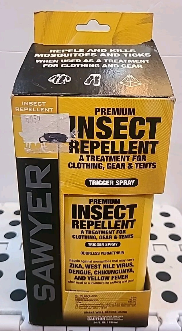 Sawyer Permethrin Mosquito and Tick Repellent -24 oz. -Odorless After Drying NEW