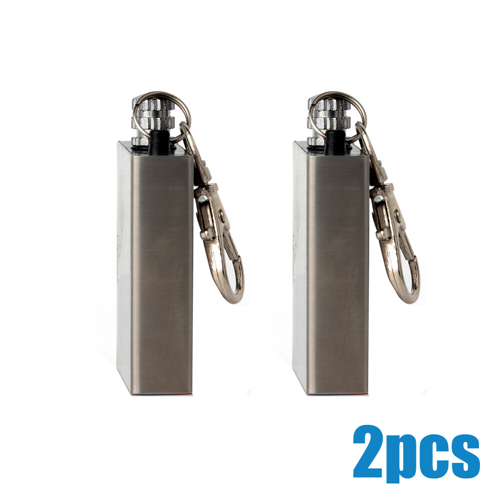 2Pcs Lighter Flint Magnesium Emergency Fire Starter Waterproof Survival Tool