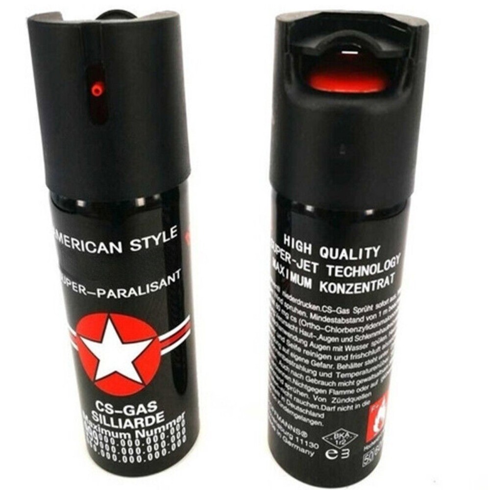 NATO Pepper Spray 2oz Self Defense Security Flip Top Black