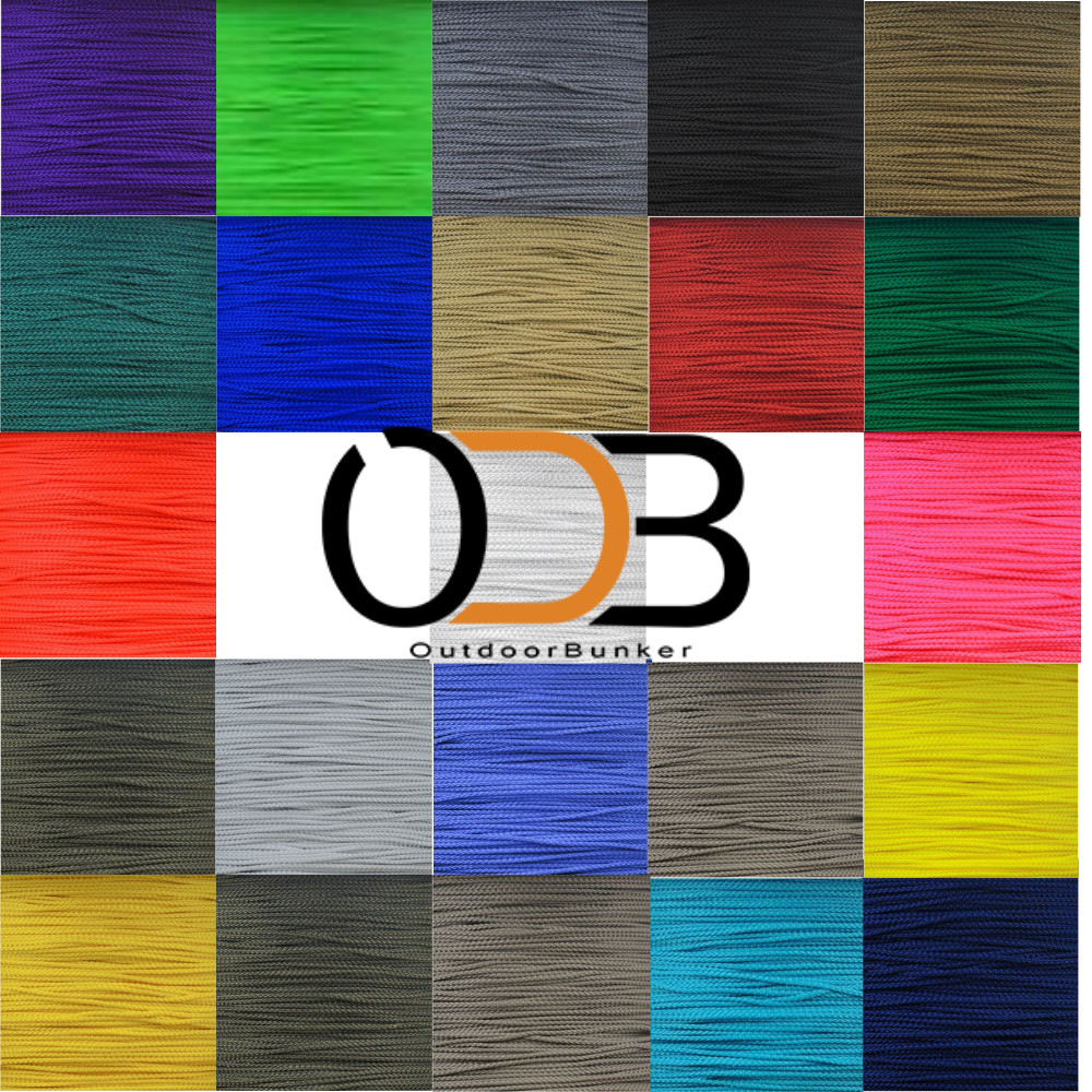 Micro 90 Cord – M90 – Nylon Paracord in Solid Colors – Tensile Strength 90 lbs