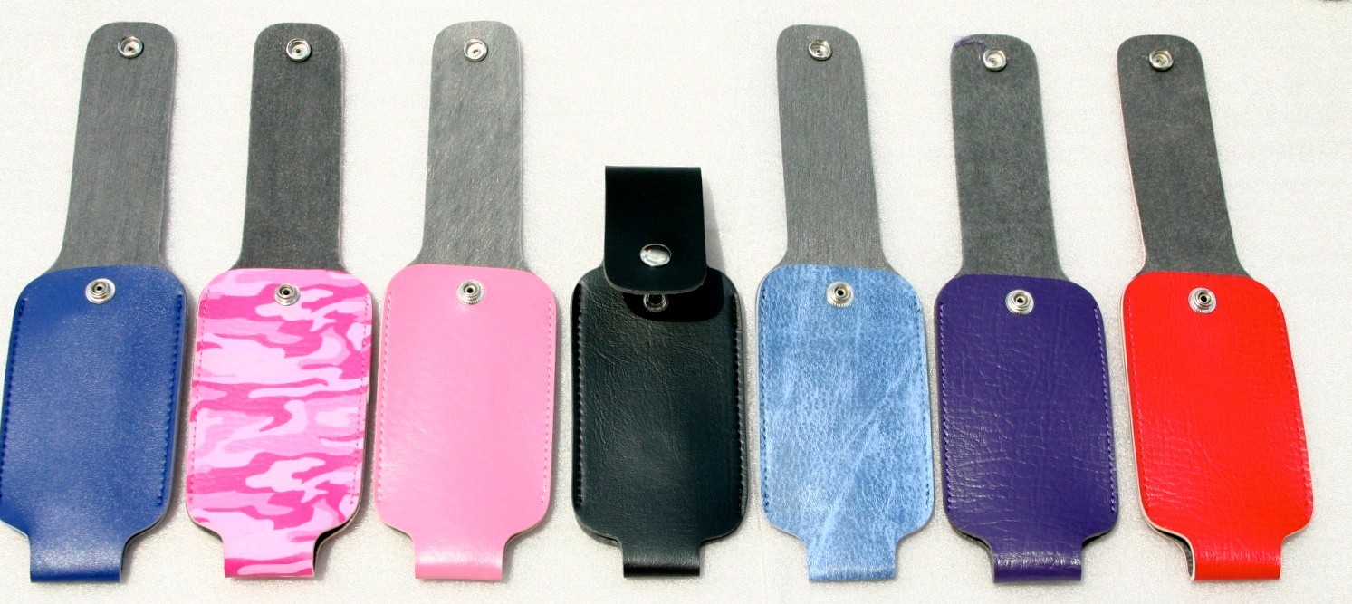4 oz LEATHERETTE PEPPER SPRAY HOLSTER only FOR SELF DEFENSE WITH BELT CLIP