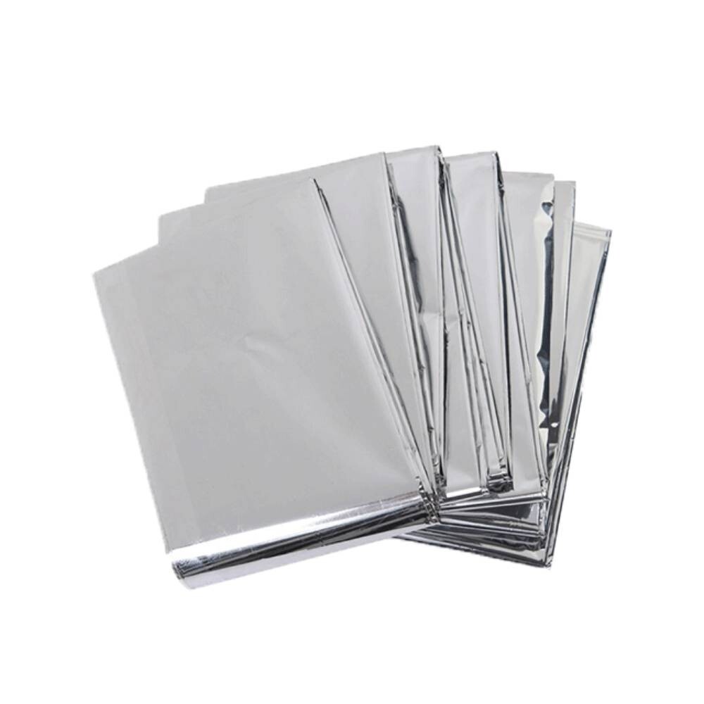 5 Pack Emergency Blankets Thermal Mylar Survival Safety Insulating Heat 54″x 82″