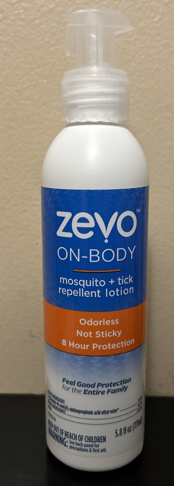 (3) Zevo On-Body 8 Hour Mosquito & Tick Repellent Lotion 5.8 Fl Oz🚫🦟🚫🦟