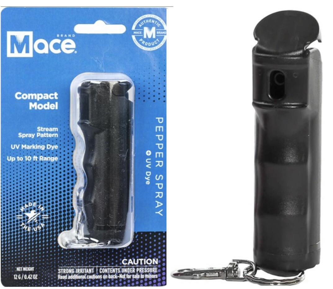 MACE 10% Keychain Pepper Spray COMPACT POLICE Self Defense Women Safety SECURITY
