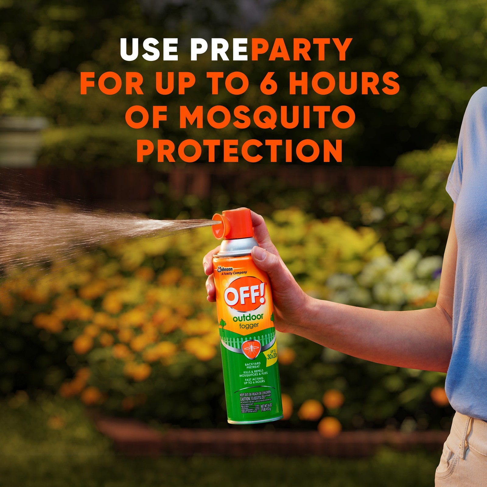 OFF! Outdoor Mosquito Fogger Campsite Insecticide 12 oz (4 Pack)