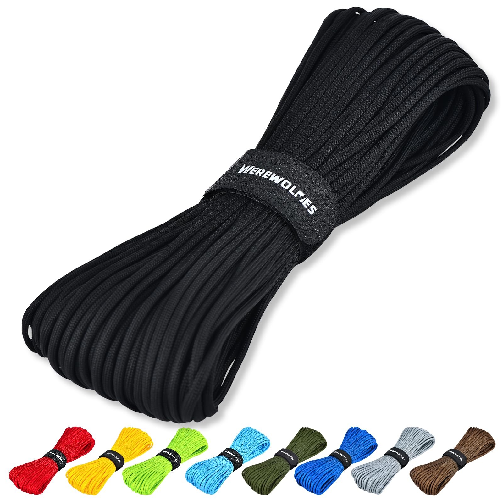 Paracord Rope, 7 Strand Type Iii Parachute Cord 4mm 100ft / 200ft For Crafting