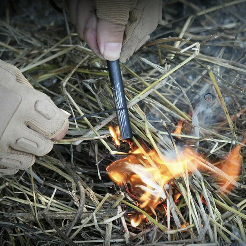 1x Magnesium Ferro Rod Fire Starter Emergency Ferrocerium Survival Striker Flint