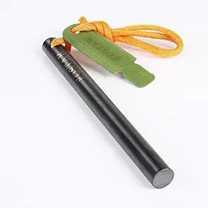 Fostar Upgrade Ferro Rod Fire Starter, 1/2 Inch X 6 Inch Thick Ferrocerium Rod,