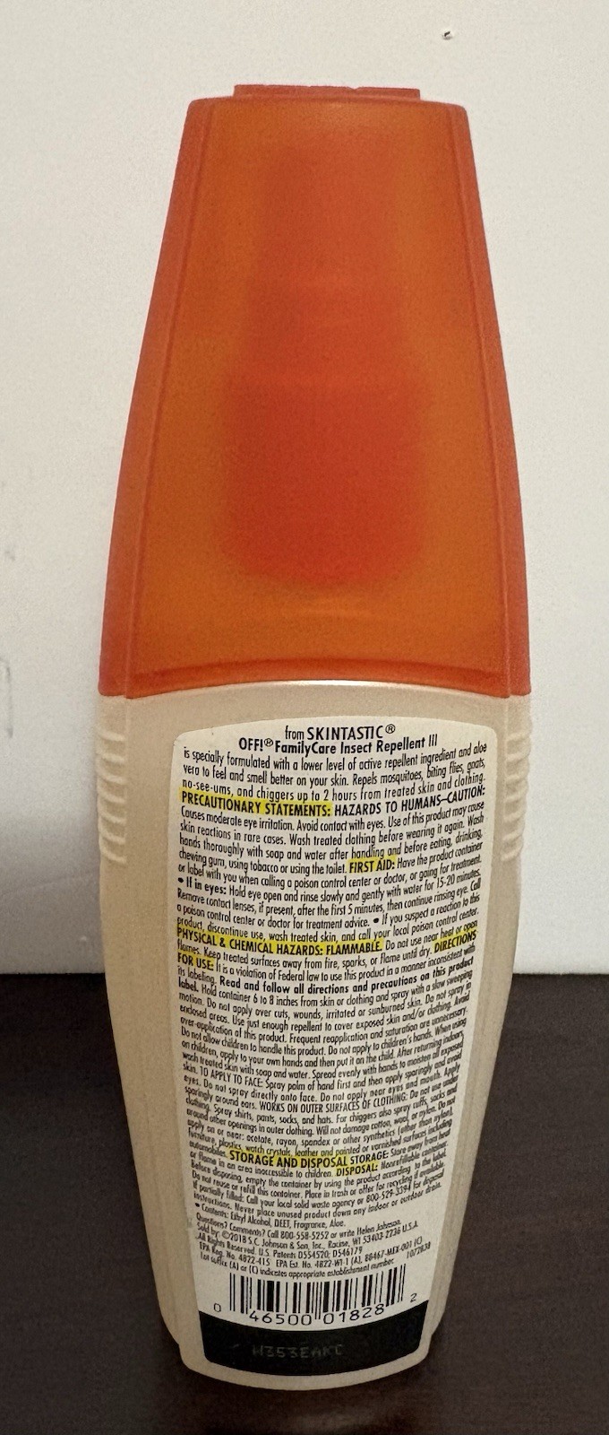 Lot Of 2 Family Care Insect Repellent III IV Unscented & Tropical Fresh 6 Fl Oz
