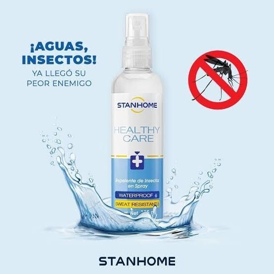 STANHOME HEALTHY CARE INSECTS REPELLENT SPRAY (WATERPROOF) 125 ml/ 4.2 fl.oz NEW