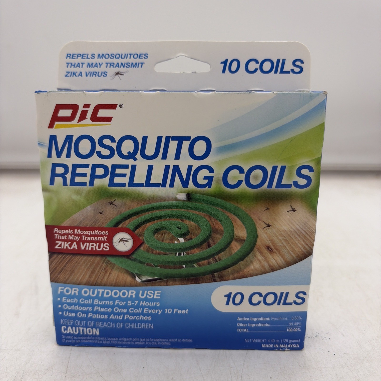 PIC Mos. Repelling Coils. Package of 10 coils For outdoor use #C-10-12