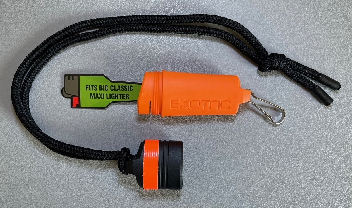 Fire Starting Kit Emergency Survival Matches Magnesium Exotac Lighter Sleeve