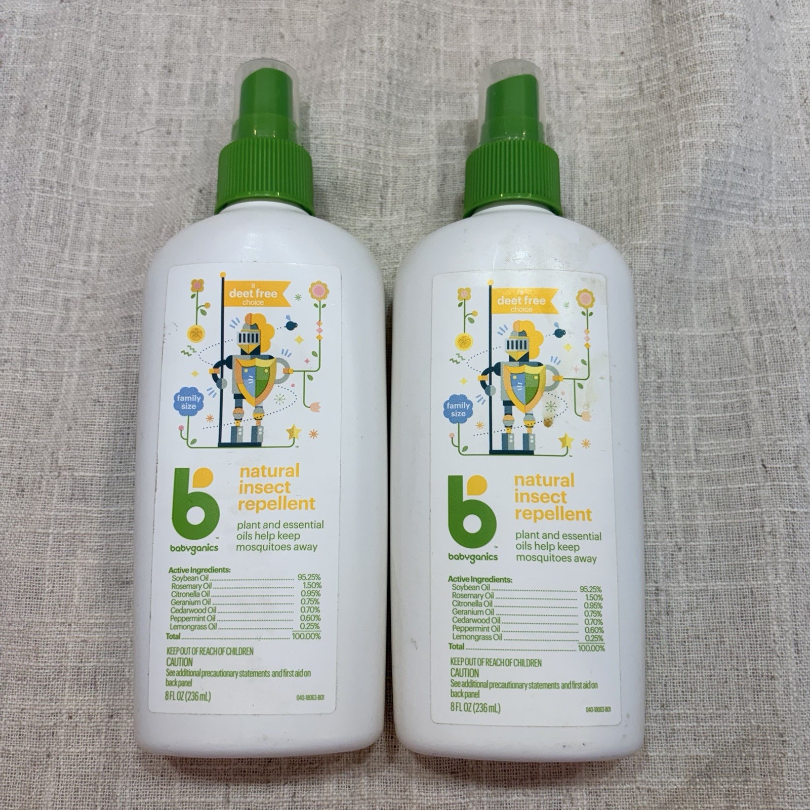 Babyganics Natural Insect Repellent Deet Free Plant and Essential Oils 6 fl Oz