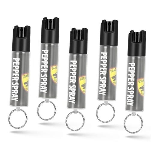 Police Edition Pepper Spray Keychain Self Defense Maximum Strength, 16 5-Pack