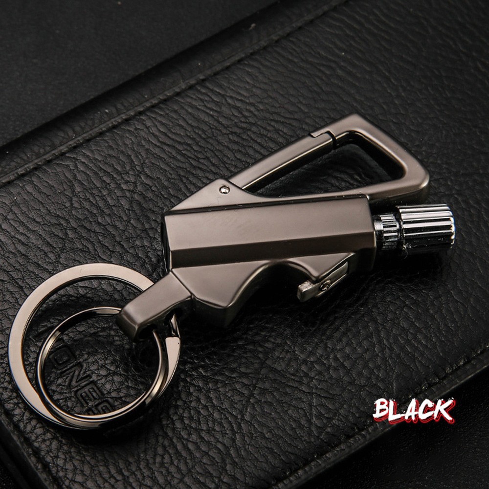 1-3Pack Permanent Match Infinity Lighter with Multitool Keychain Bottle Opener