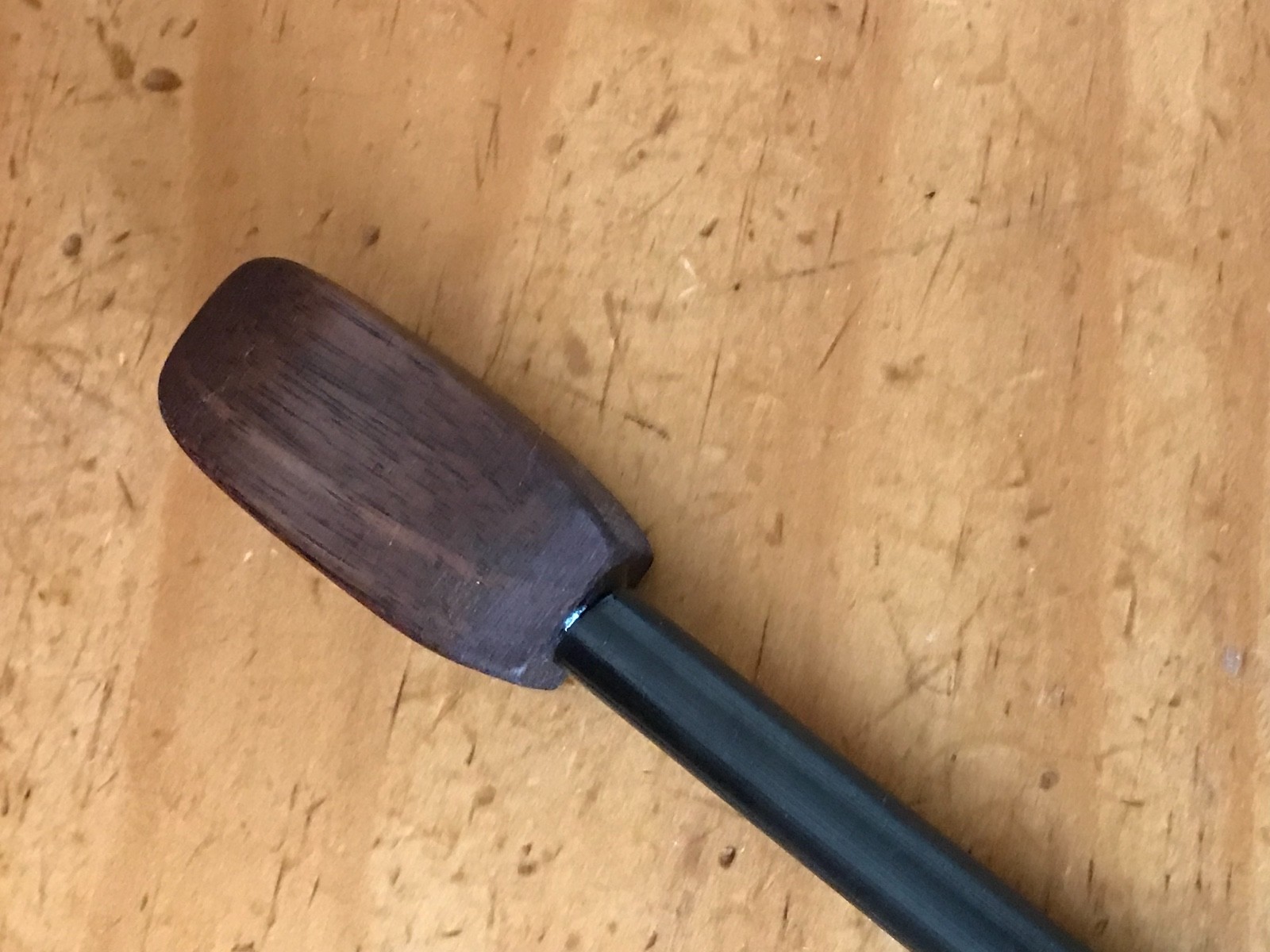 Solid Walnut Handle 3/8″ Ferrocerium Rod/Striker W/ Stainless Lanyard Tube