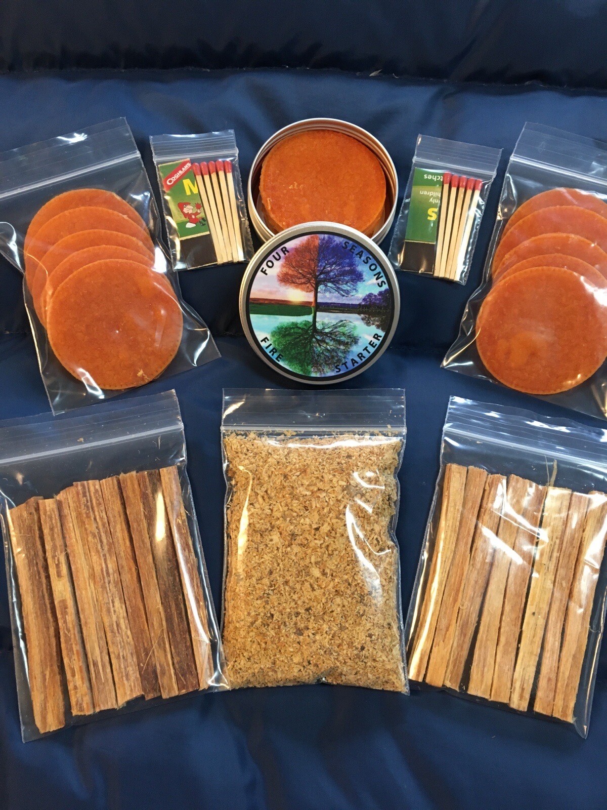 Fire starter , Fat Wood , 15 Waterproof Wafers , Camping , Hiking , Hunting ,