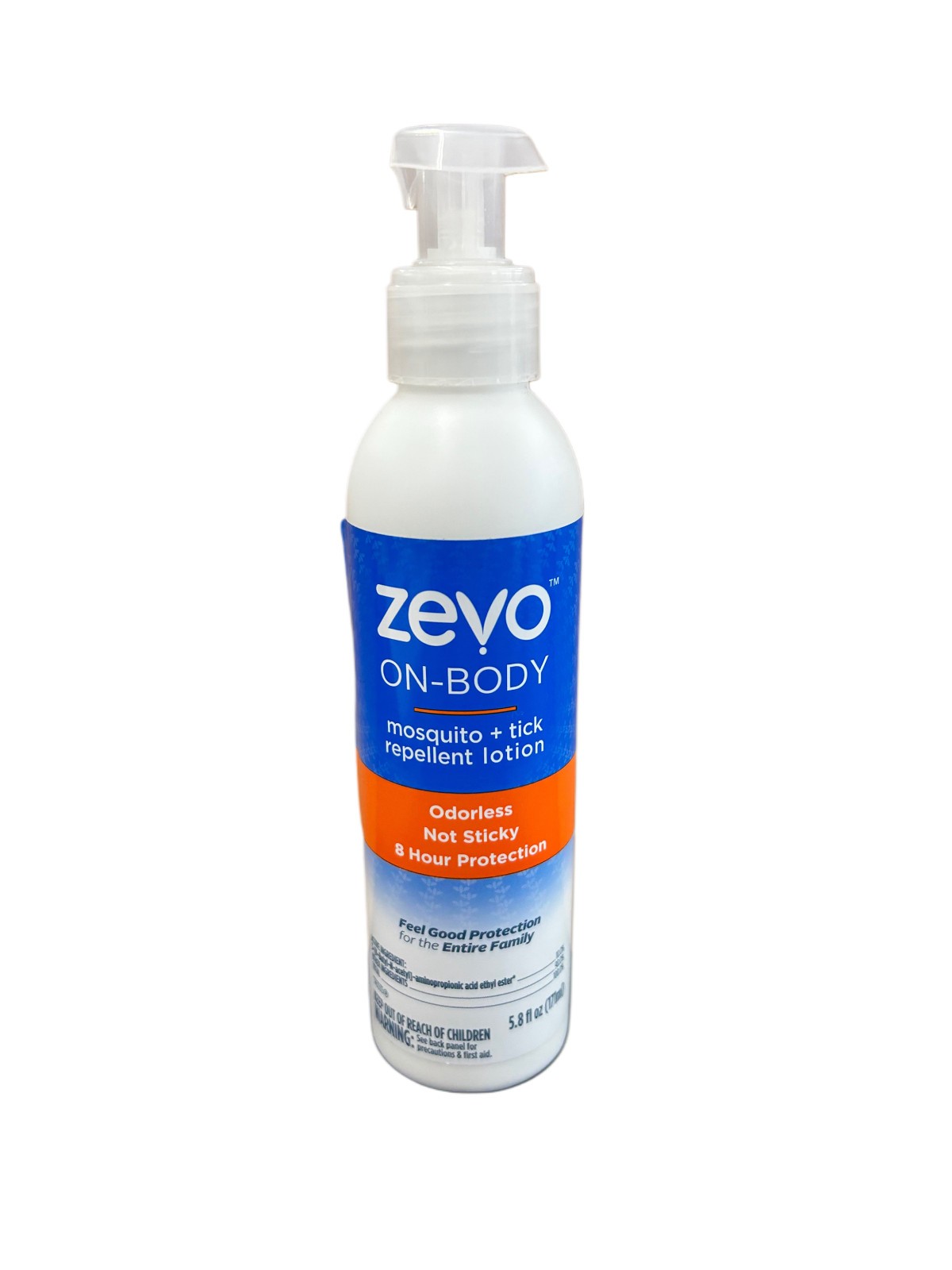 Zevo On-Body Mosquito + Tick Repellent Lotion 5.8 oz – New