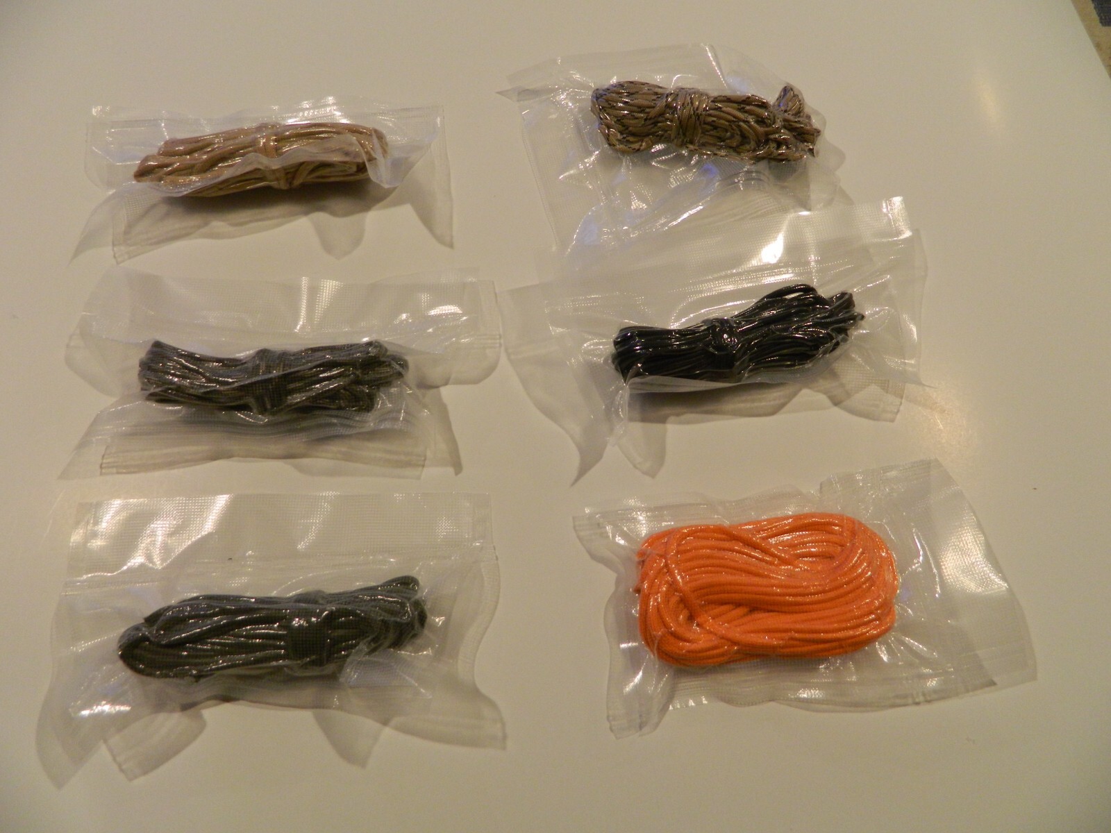 550 Paracord Premium Solid Colors – 10, 25, 50, & 100 Ft Options – Made In USA