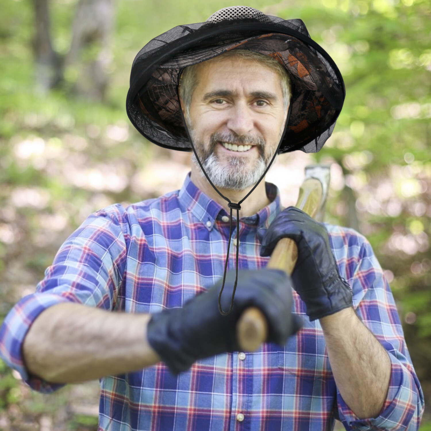 1PCS Anti-Mosquito Bug Bee Insect Head Net Hat Cap Sun Protection Fishing Hiking
