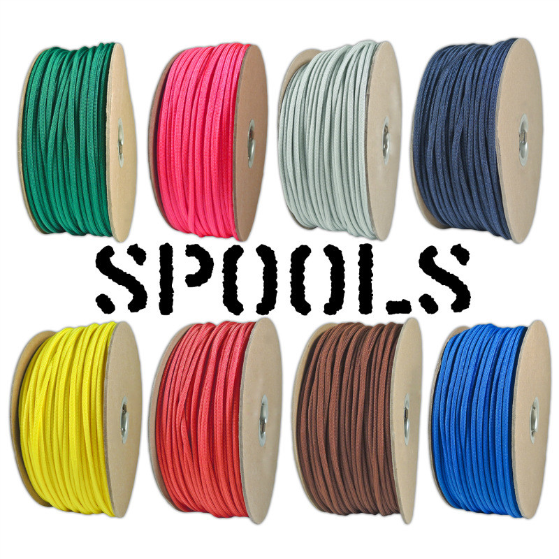 550 Paracord Type III 7 Strand Mil Spec Parachute Cord 1000′, 300′, 250′ Spools