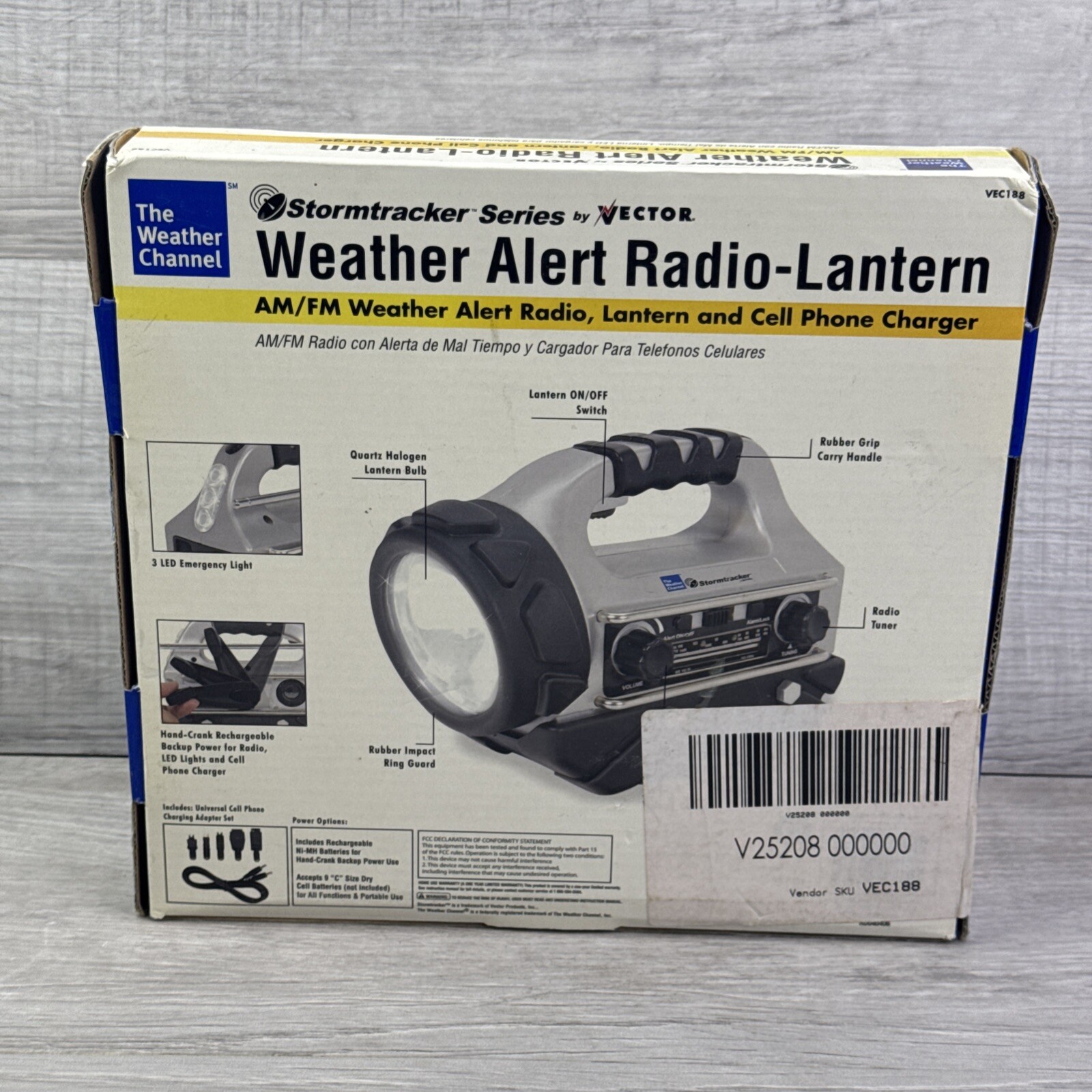 Vector Stormtracker VEC188 Weather Alert Radio Lantern NEW OUTDOOR SURVIVAL