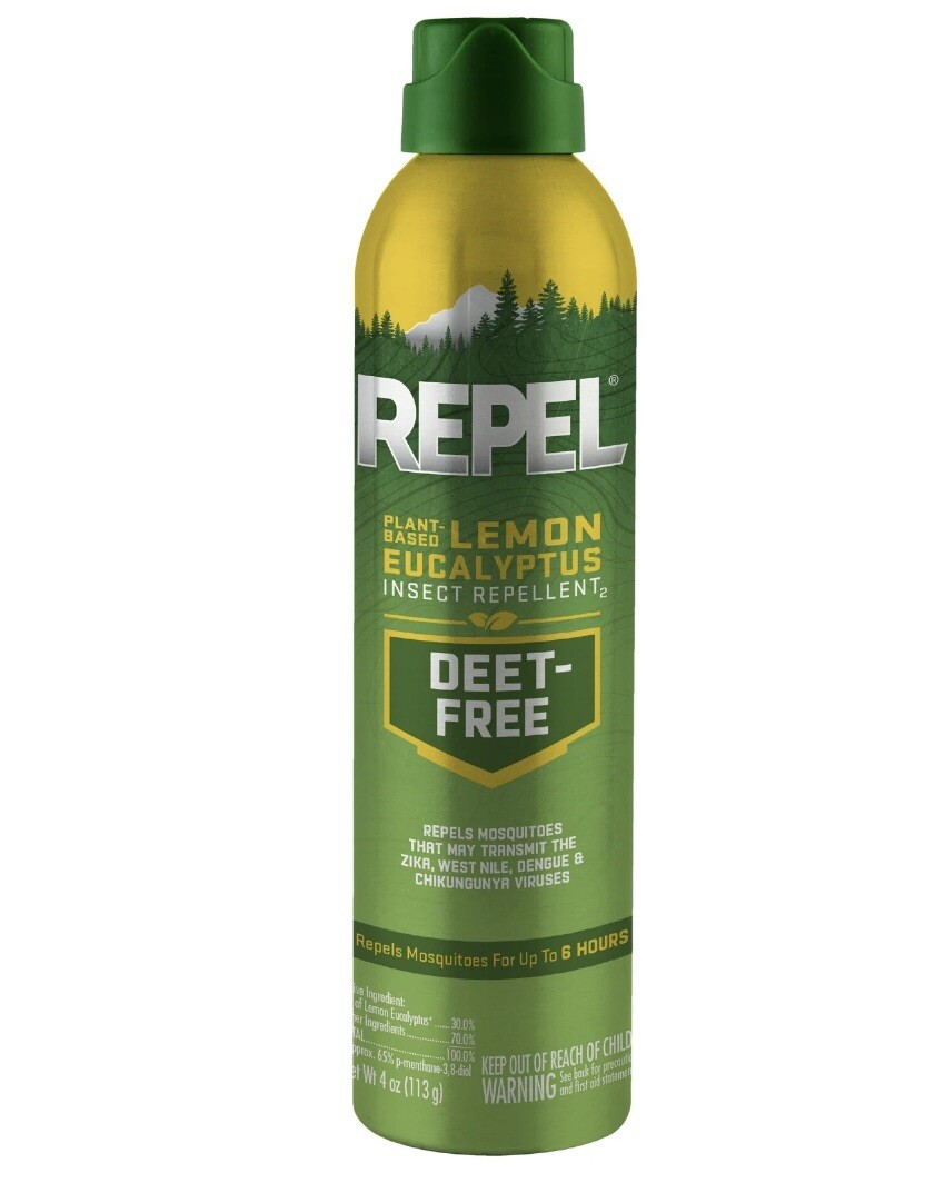 Repel-Plant-Based-Lemon Eucalyptus Mosquito/Insect Repellent-Oil-Aerosol-4oz