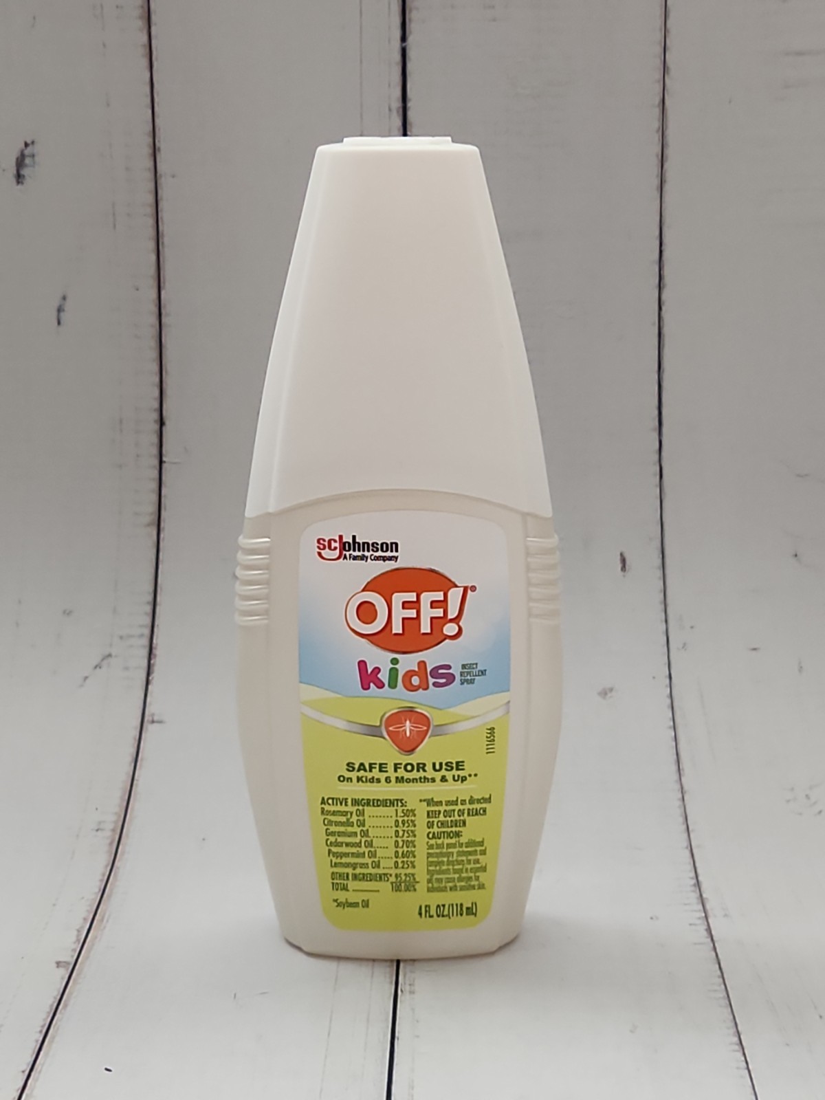 OFF! Kids Mosquito Spray, 100% Plant Based Oils, Non-Greasy Bug Repellent, 4 oz