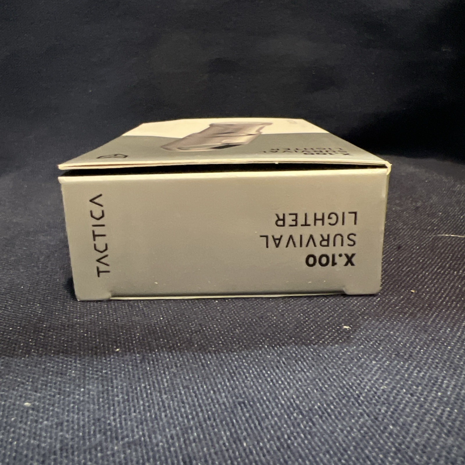 TACTICA X.100 COMPACT GRAY WATERPROOF REFILLABLE SURVIVAL LIGHTER NEW