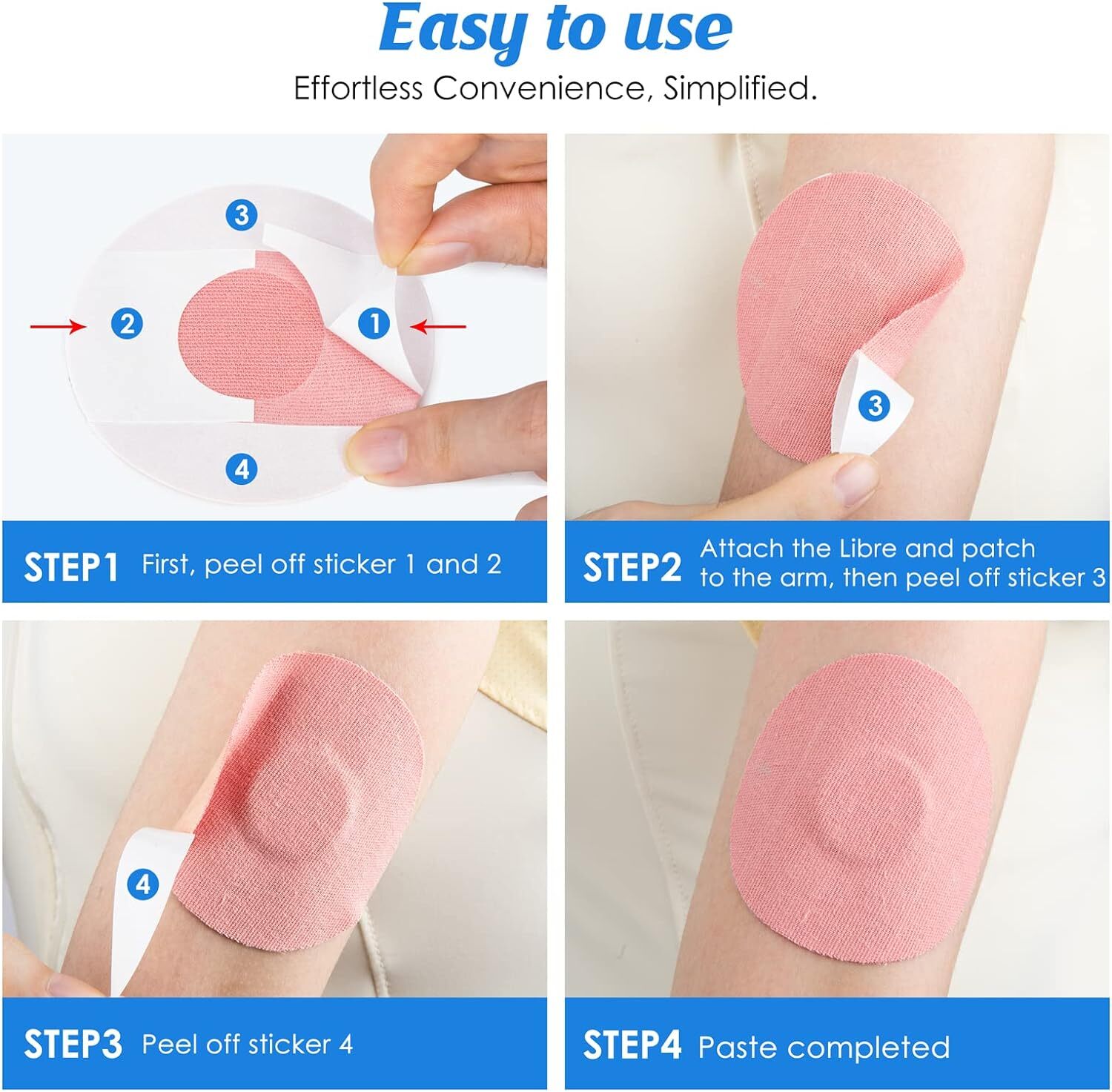 2-50 Packs For Freestyle Libre Sensor Covers Waterproof Adhesive Patches Sticker