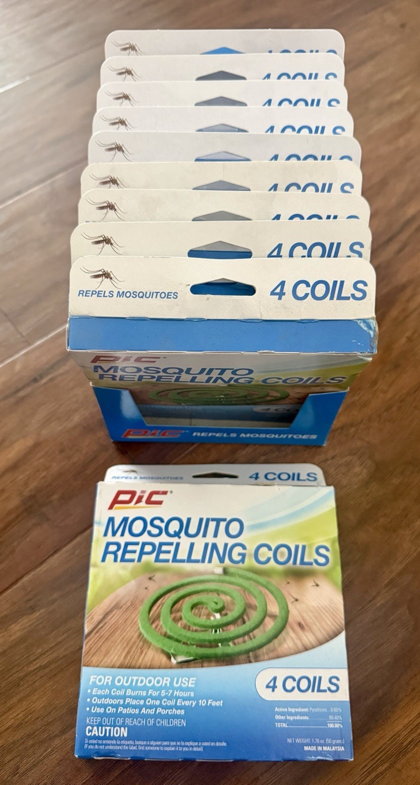 PIC Citronella Mosqu Repelling Coils (12 Packs) 48Coils, go-bug free!