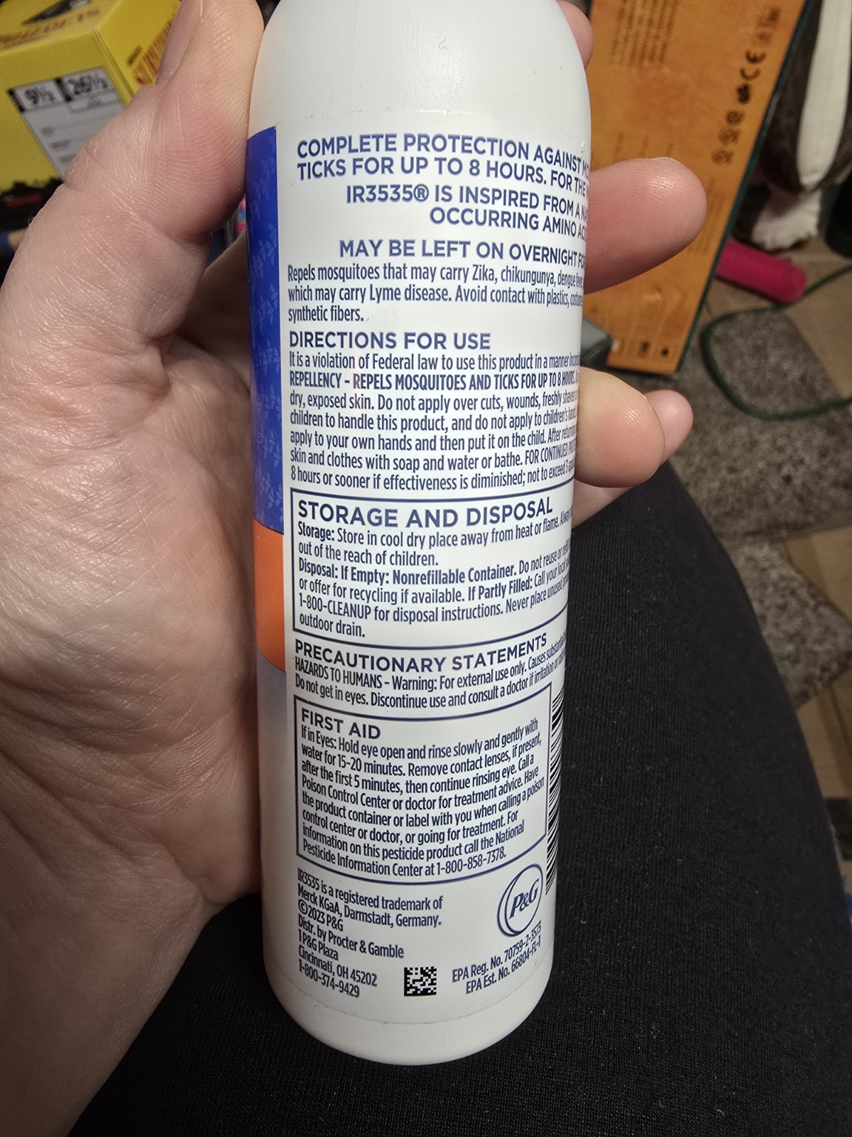 Zevo On-Body Mosquito & Tick Repellent Lotion ~ Odorless 5.8oz Pump Bottle New