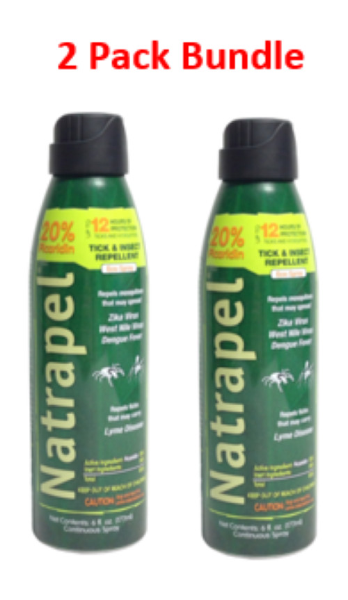 Natrapel 6878 Tick & Insect Repellent 6OZ – 2 Pack