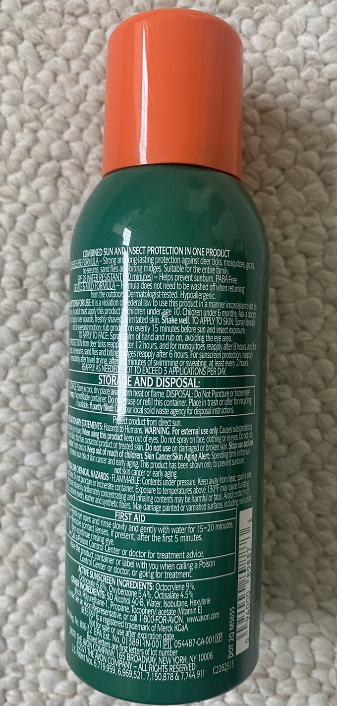 Avon SkinSoSoft Bug Guard Plus IR3535 Expedition SPF 28 Aerosol[4oz]Exp. 04/2027