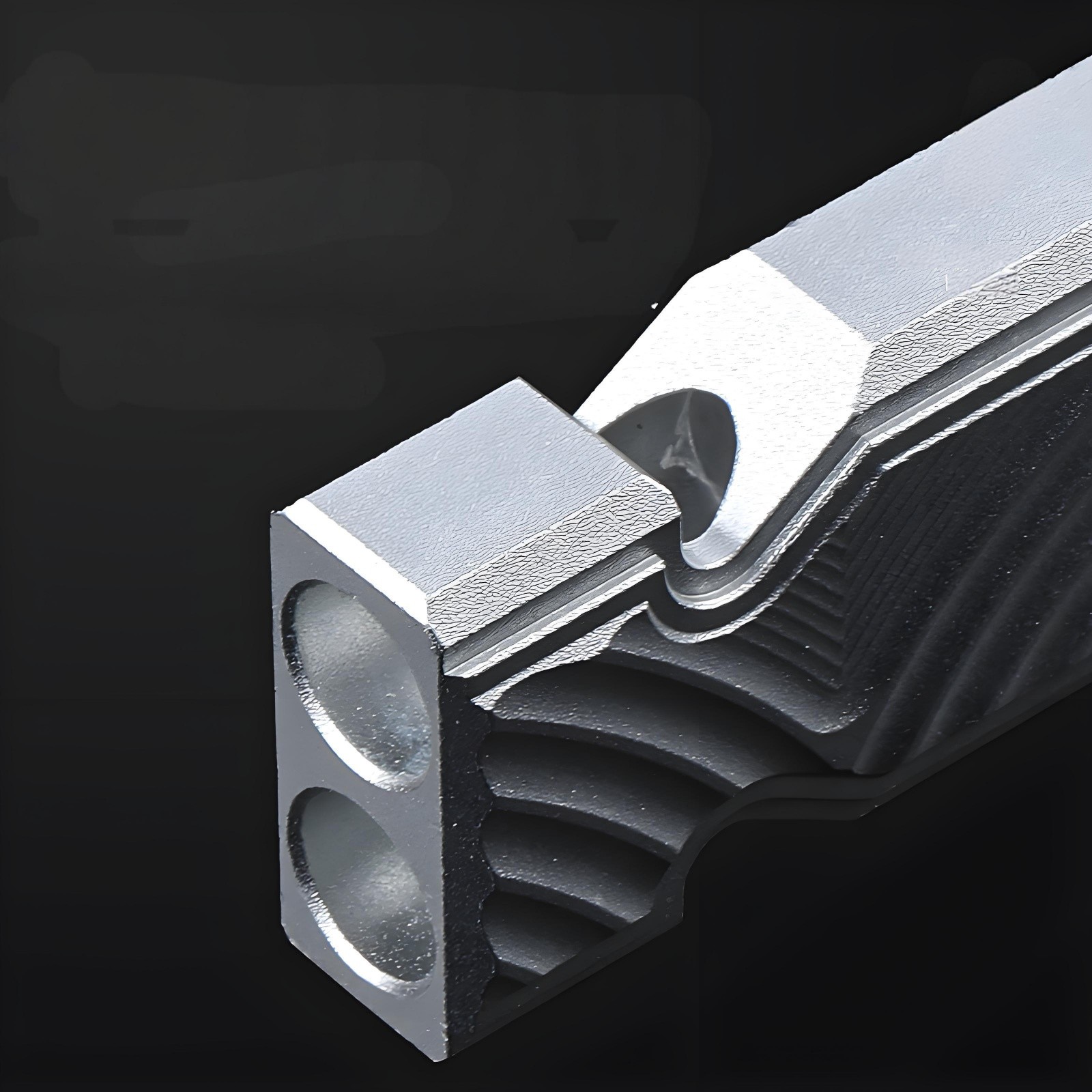 Aluminum Alloy Double Tube Whistle EDC Outdoor Survival Signal Tool Portable
