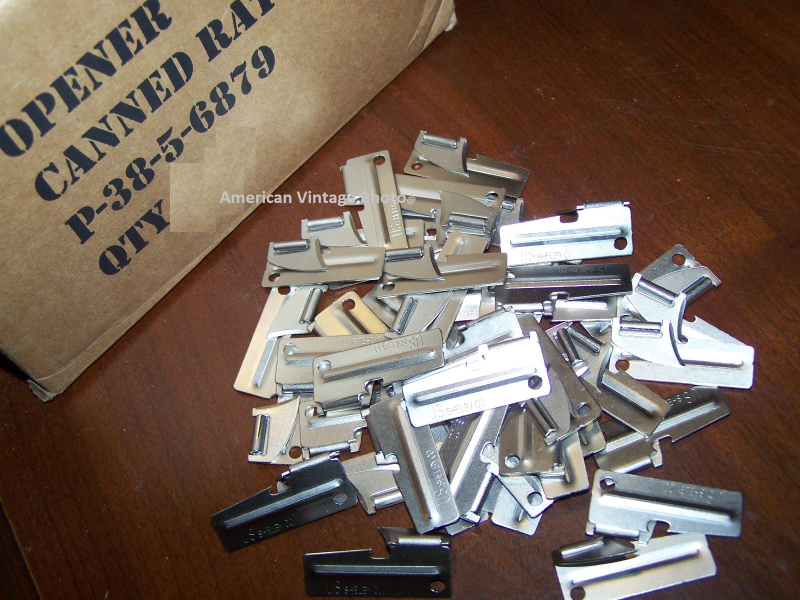20 P38 Can Openers USA Shelby Stainless for Scout Hiker Camper Military Mess Kit