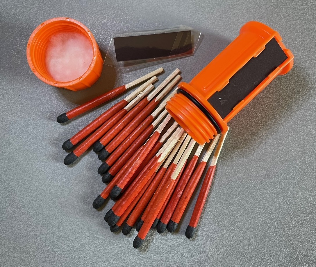 Fire Starting Kit Emergency Survival Matches Magnesium Exotac Lighter Sleeve
