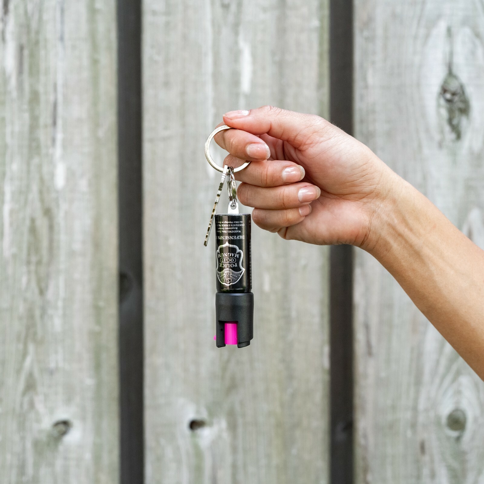 2 Pack Police Magnum Hot Pink pepper Spray Key ring .50oz self defense For Women